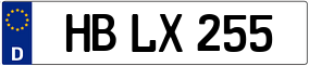 Trailer License Plate